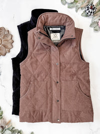 IN STOCK Corduroy Vest - Chestnut FINAL SALE