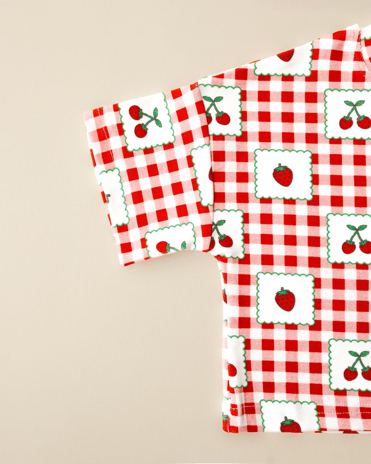 Shorts Set | Strawberry Gingham