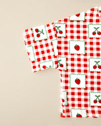 Shorts Set | Strawberry Gingham
