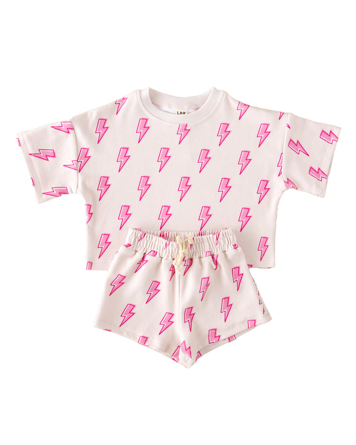 Shorts Set | Pink Bolts