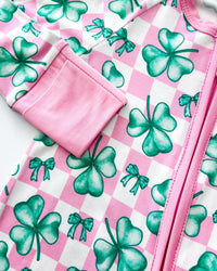 Bamboo Zip Romper | Shamrock & Bows