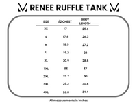 IN STOCK Renee Ruffle Tank - Fall Boho Floral FINAL SALE