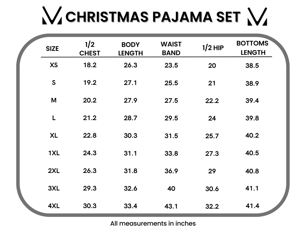 IN STOCK Evergreen Christmas Pajama Set FINAL SALE