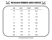 IN STOCK Reagan Ribbed Midi Dress - Rust FINAL SALE