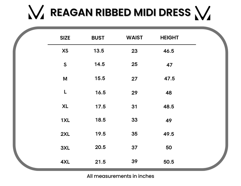 IN STOCK Reagan Ribbed Midi Dress - Rust FINAL SALE