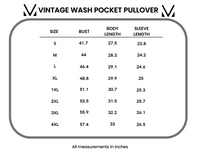 IN STOCK Vintage Wash Pocket Pullover - Green