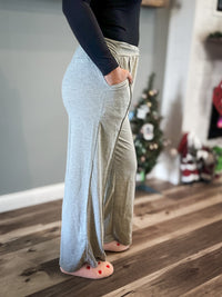 Grey Wide Leg Pants