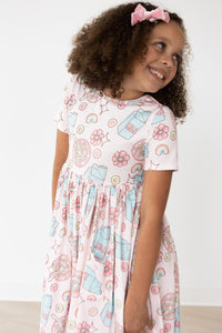 SALE Milk & Cereal S/S Pocket Twirl Dress