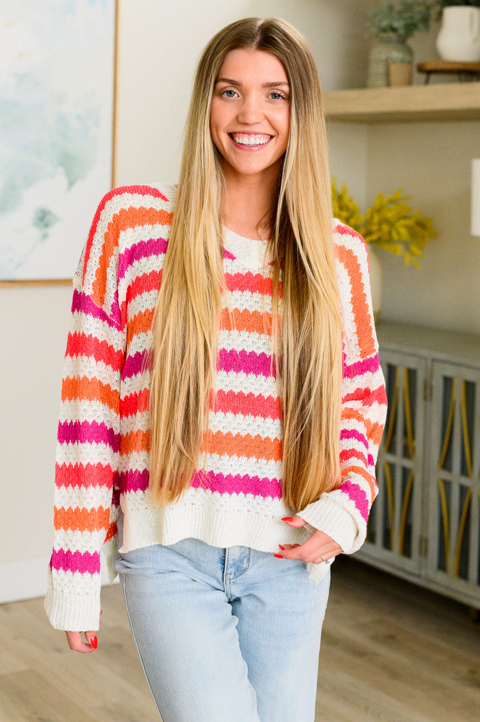 Never Gonna Give You Up Drop Shoulder Sweater - Mack and Mav Boutique 