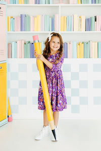 No Bad Days 3/4 Sleeve Pocket Twirl Dress