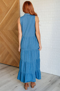 Perfect Choice Denim Maxi Dress