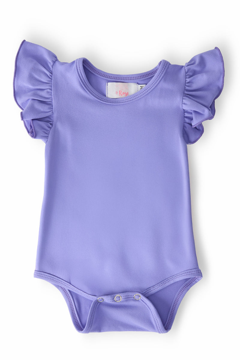 Periwinkle S/S Flutter Bodysuit