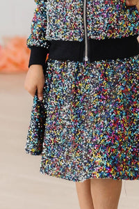 SALE Confetti Sequin Twirl Skort