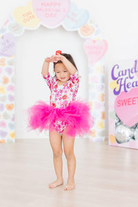 SALE Secret Garden 3/4 Sleeve Tutu Leotard