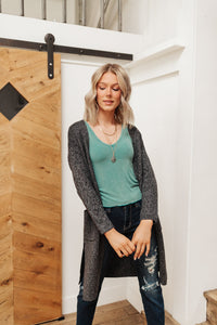 Stay Easy Tank In Aqua - Mack and Mav Boutique 