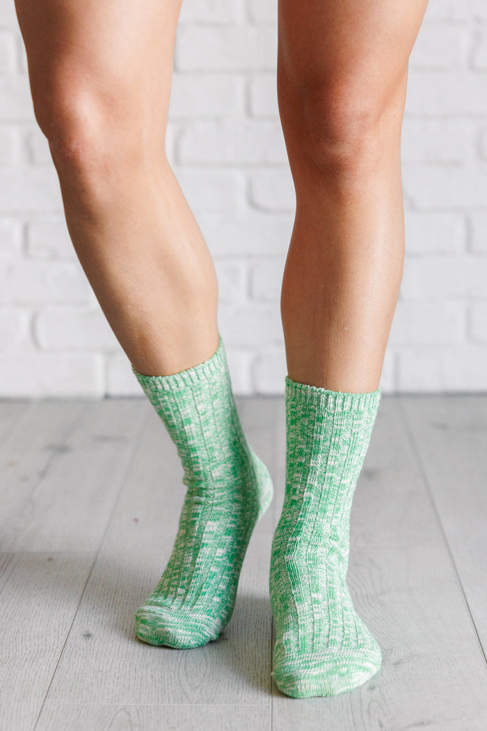 Sweet Heathered Scrunch Socks Set of 3 Pairs