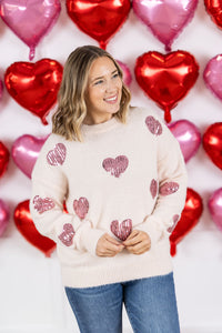 IN STOCK Sparkle Hearts Sweater