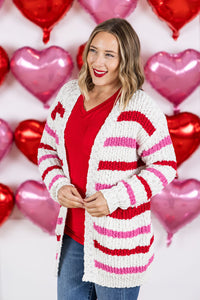 IN STOCK Valentine's Stripe Cardigan