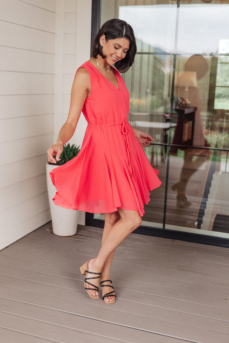 Worth the Wait V-Neck Dress - Mack and Mav Boutique 