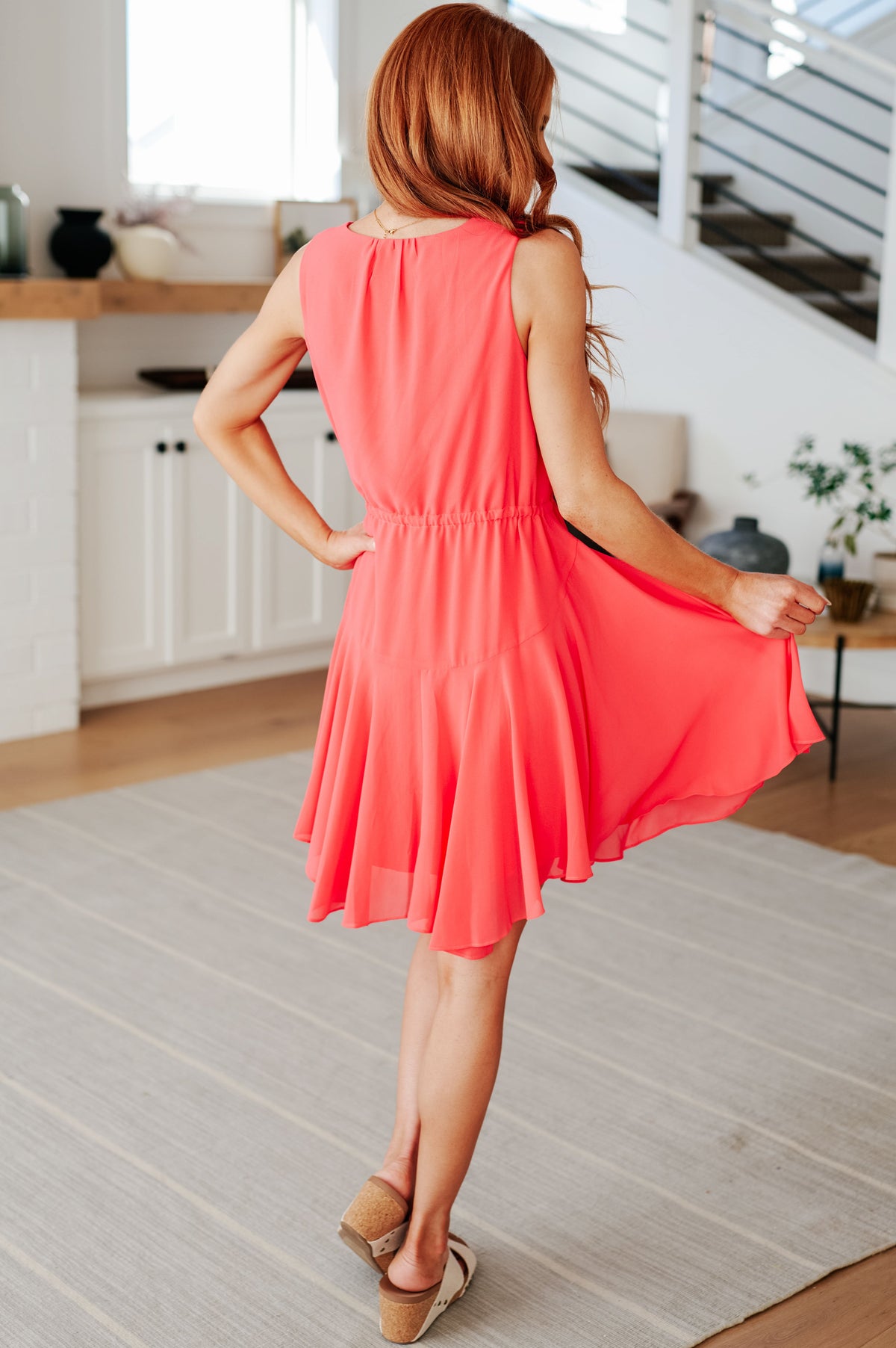 Worth the Wait V-Neck Dress - Mack and Mav Boutique 