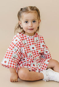 Shorts Set | Strawberry Gingham