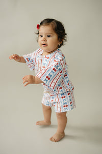 Shorts Set | Cherries & Stripes