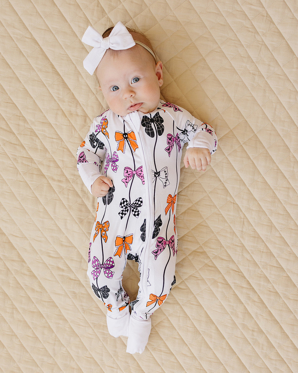 Bamboo Zip Romper | Spooky Bows