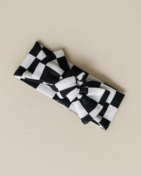 Checkered Headband | Black