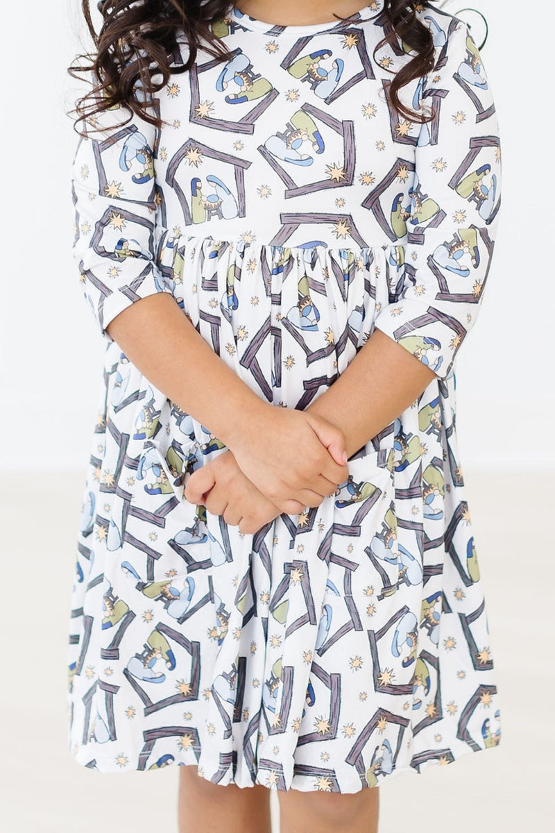 SALE Nativity Pocket Twirl Dress