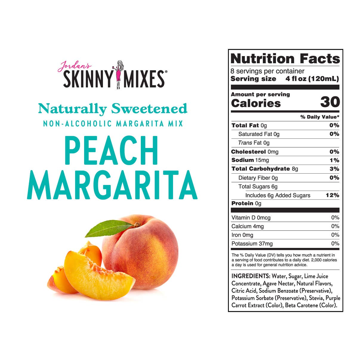 Natural Peach Margarita - Mixer - Mack and Mav Boutique 