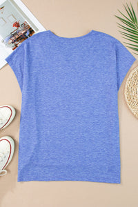 V-Neck Short Sleeve T-Shirt - Mack and Mav Boutique 