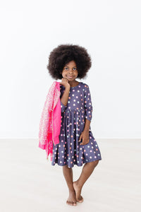 SALE City Girl 3/4 Sleeve Twirl Dress