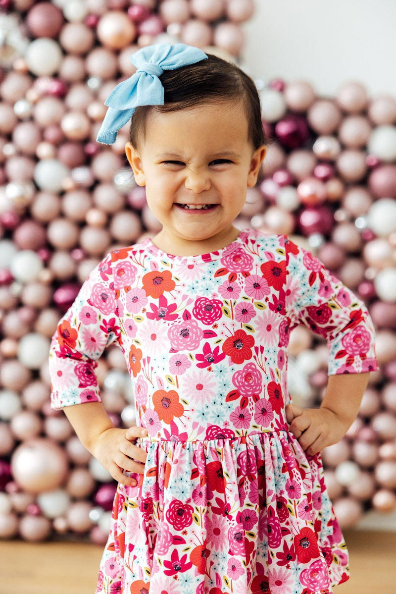 Secret Garden 3/4 Sleeve Twirl Bodysuit