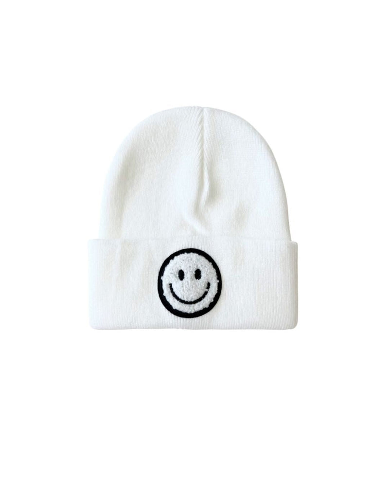 Smiley Beanie | White