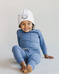 Smiley Beanie | White