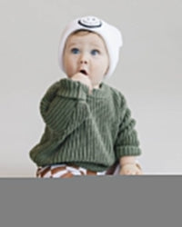 Smiley Beanie | White