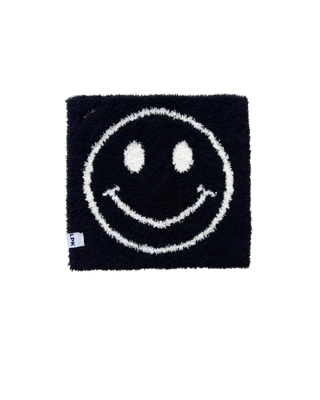 Smiley Plush Lovey | Black