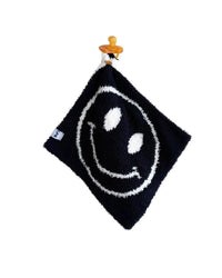 Smiley Plush Lovey | Black