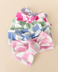 Checkered Headband | Mint