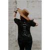 You are beautiful black bleached tee