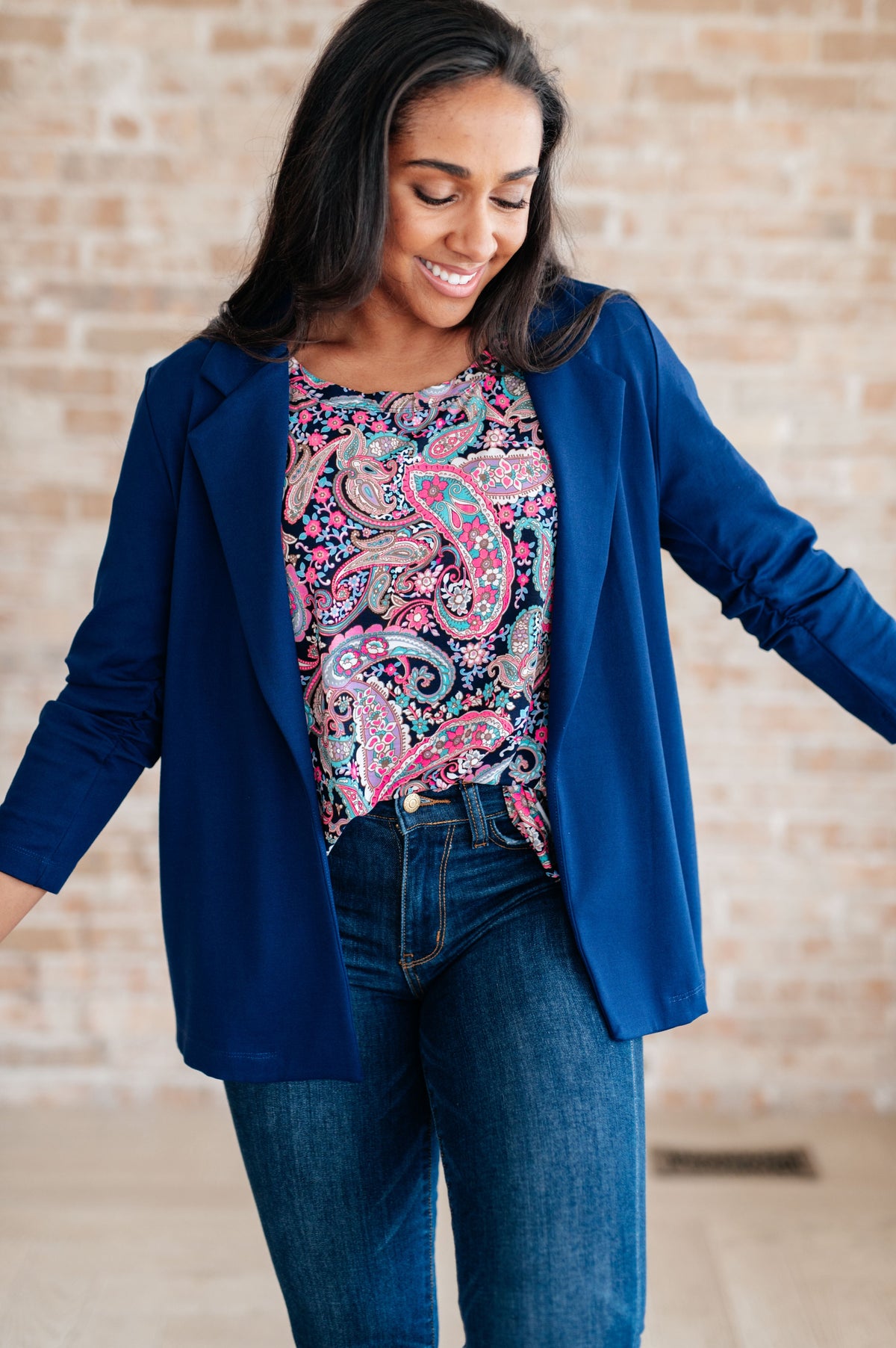 Essentially You Top in Pink Paisley - Mack and Mav Boutique 