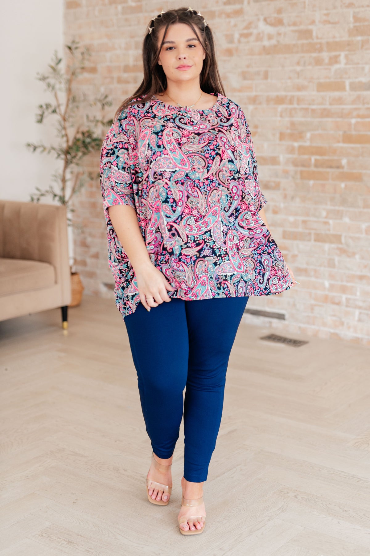 Essentially You Top in Pink Paisley - Mack and Mav Boutique 