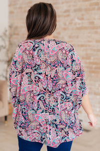 Essentially You Top in Pink Paisley - Mack and Mav Boutique 