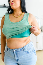 Get On My Level Cropped Cami in Mint