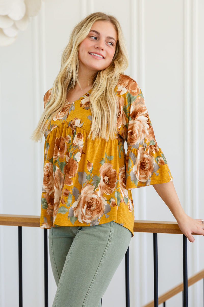 Go With the Flow V-Neck Top
