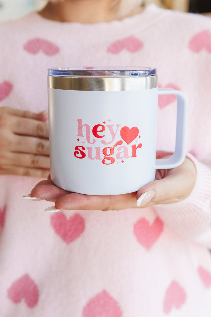 Hey Sugar 14 Oz Double Walled Travel Mug - Mack and Mav Boutique 