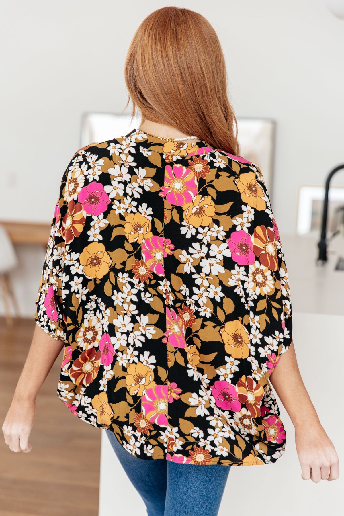 Take Another Chance Floral Print Top - Mack and Mav Boutique 