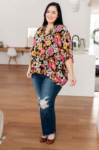 Take Another Chance Floral Print Top - Mack and Mav Boutique 