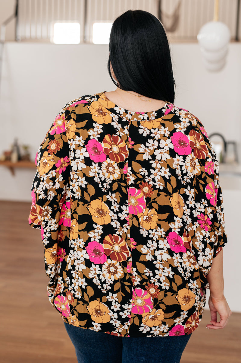 Take Another Chance Floral Print Top - Mack and Mav Boutique 