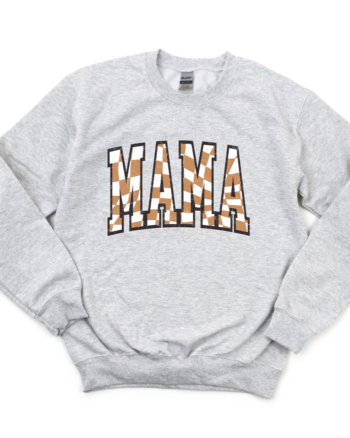 MAMA CHECK SWEATSHIRT - Mack and Mav Boutique 